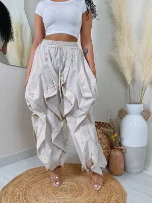 HP2095P - RUFFLE DRAWSTRING JOGGER