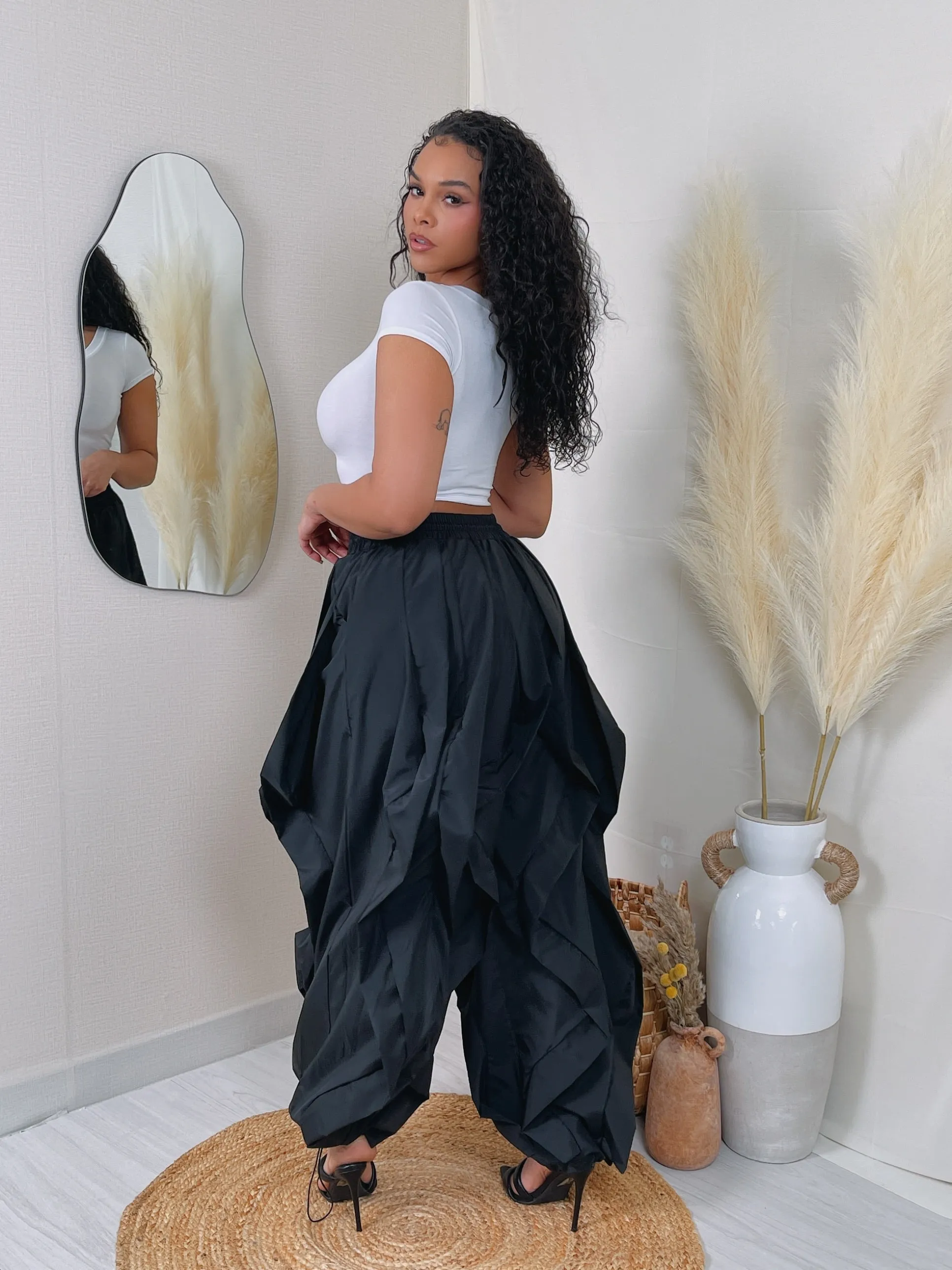 HP2095P - RUFFLE DRAWSTRING JOGGER