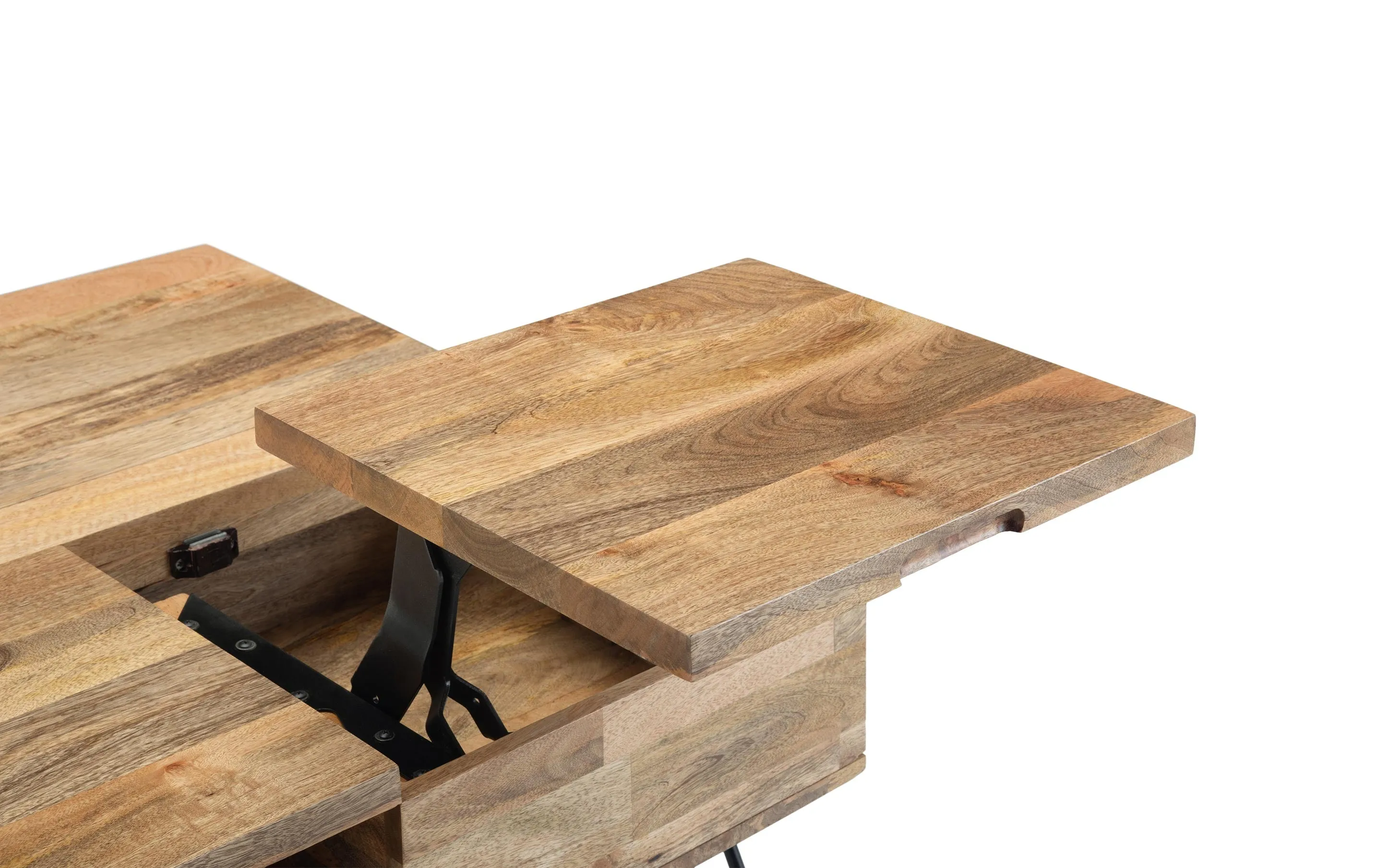 Hunter Lift Top Square Coffee Table in Mango
