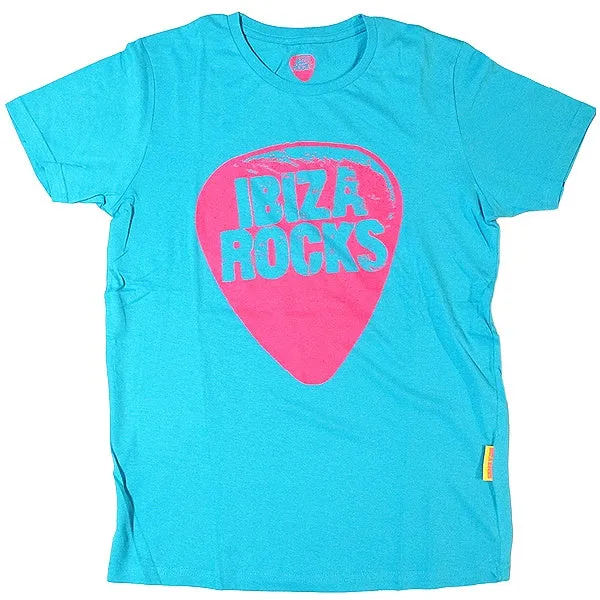 Ibiza Rocks Turquoise Plectrum T-Shirt with Drawstring Bag