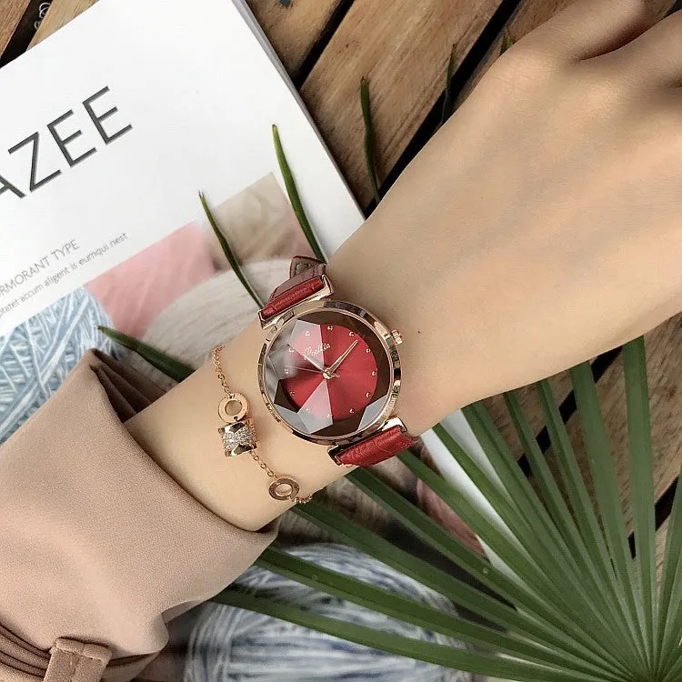 Irregular Mirror Shining Women's Watch