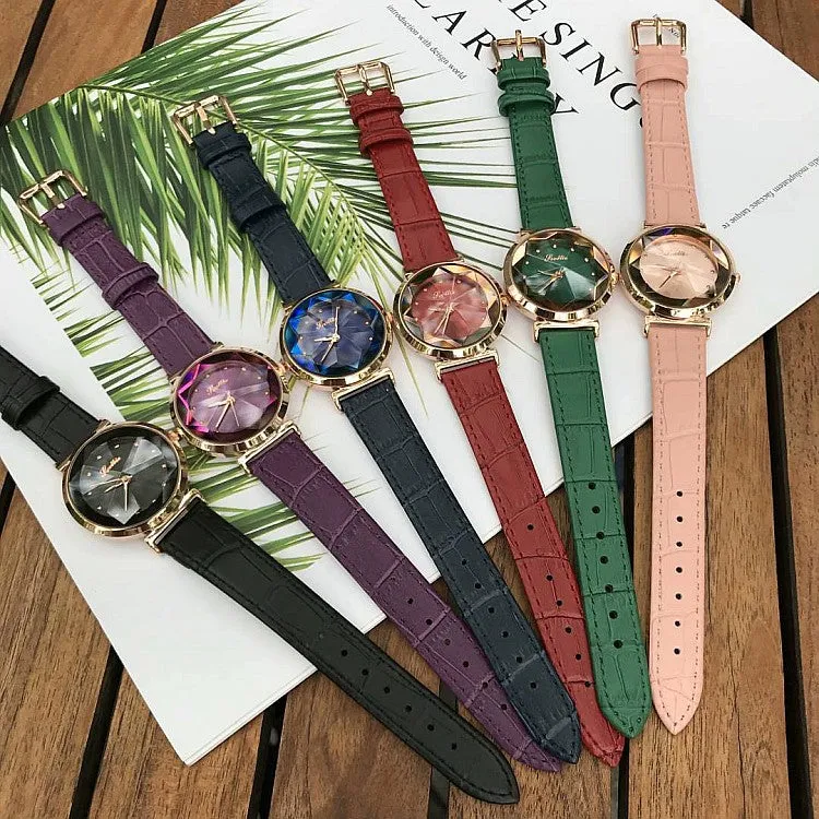 Irregular Mirror Shining Women's Watch