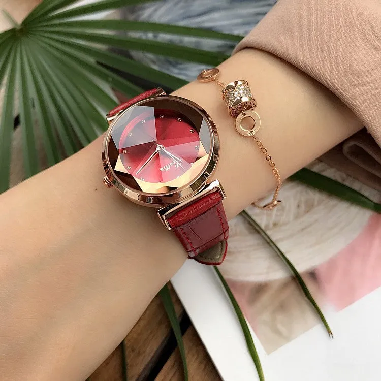 Irregular Mirror Shining Women's Watch