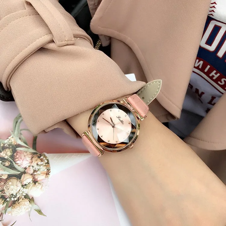 Irregular Mirror Shining Women's Watch