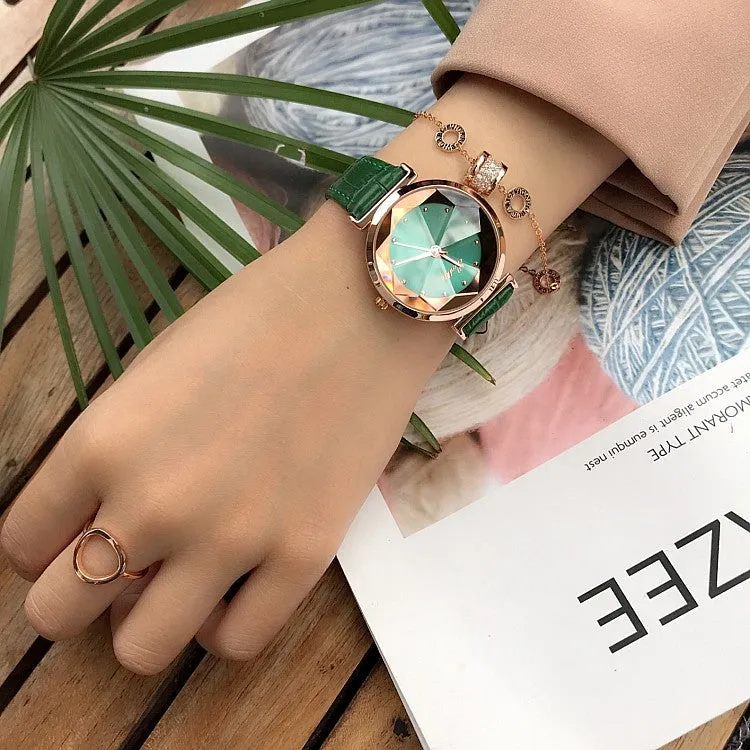 Irregular Mirror Shining Women's Watch