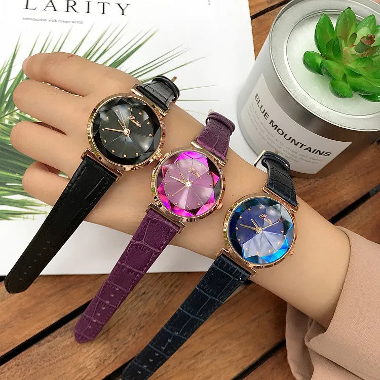Irregular Mirror Shining Women's Watch