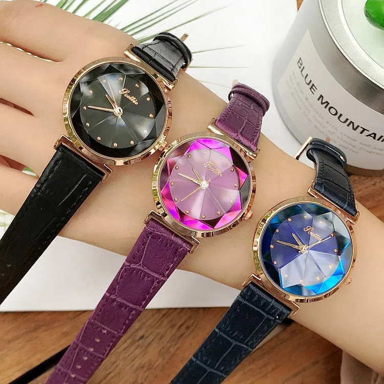 Irregular Mirror Shining Women's Watch