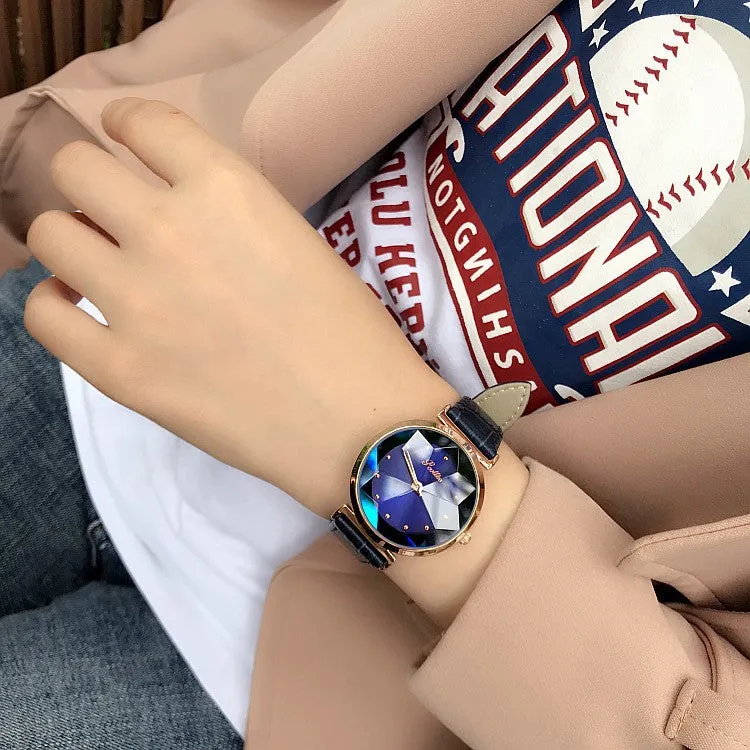 Irregular Mirror Shining Women's Watch