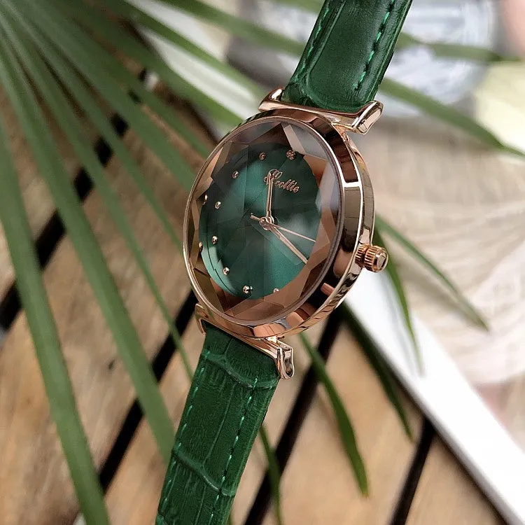 Irregular Mirror Shining Women's Watch