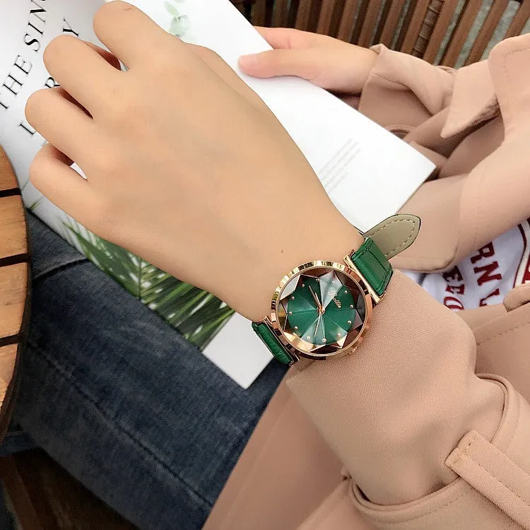 Irregular Mirror Shining Women's Watch
