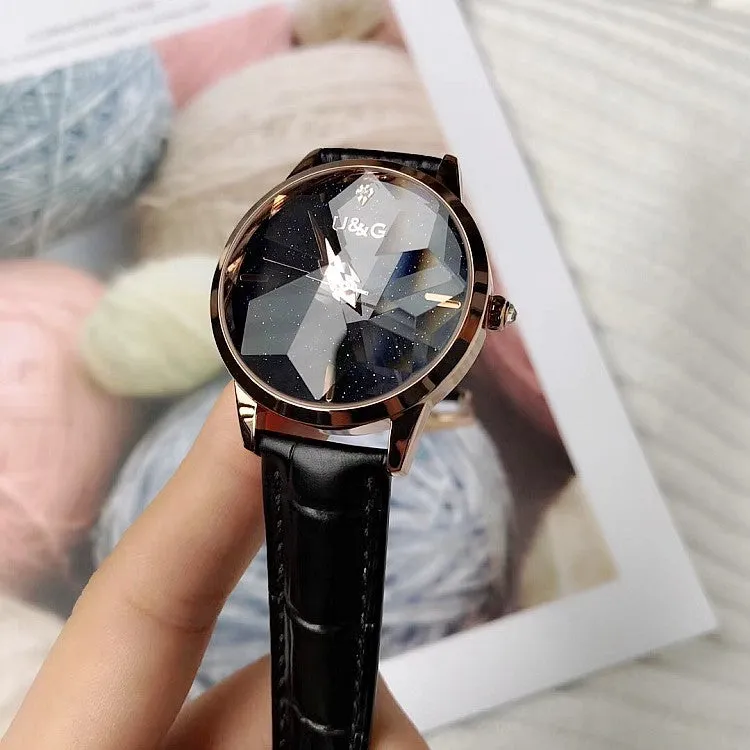 Irregular Mirror Starry Chassis Women's watch