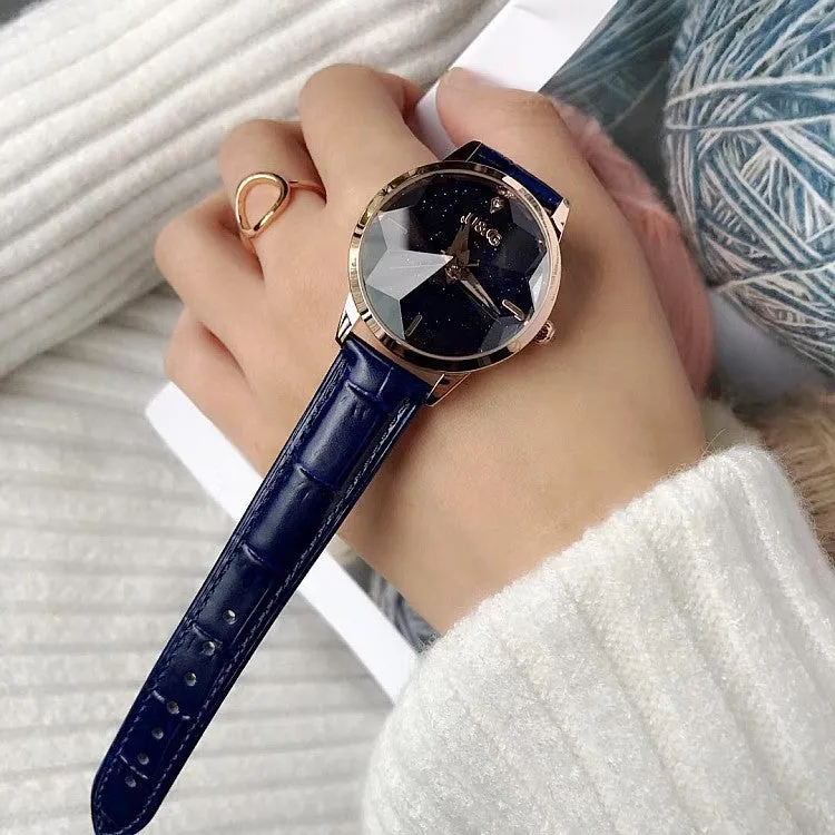 Irregular Mirror Starry Chassis Women's watch
