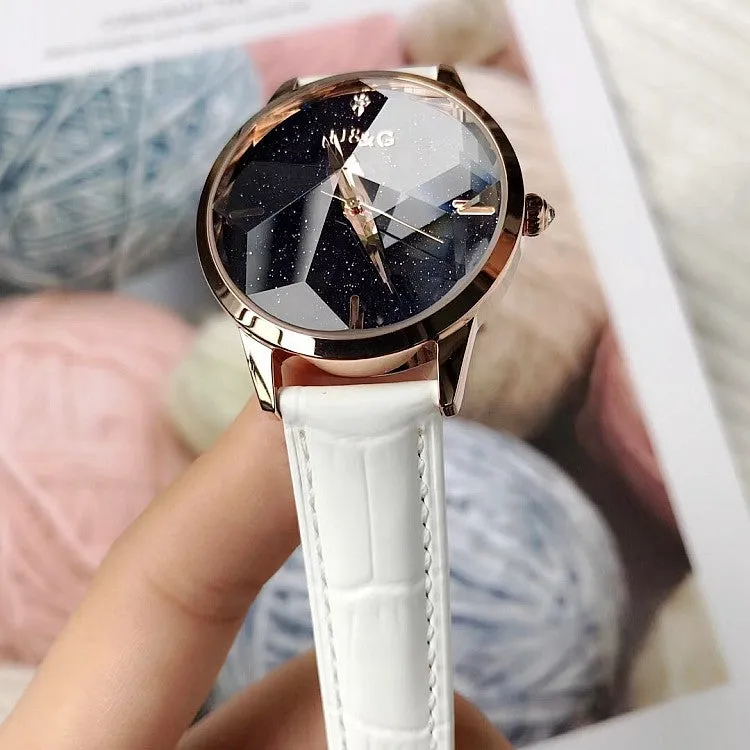Irregular Mirror Starry Chassis Women's watch