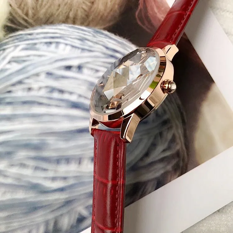 Irregular Mirror Starry Chassis Women's watch