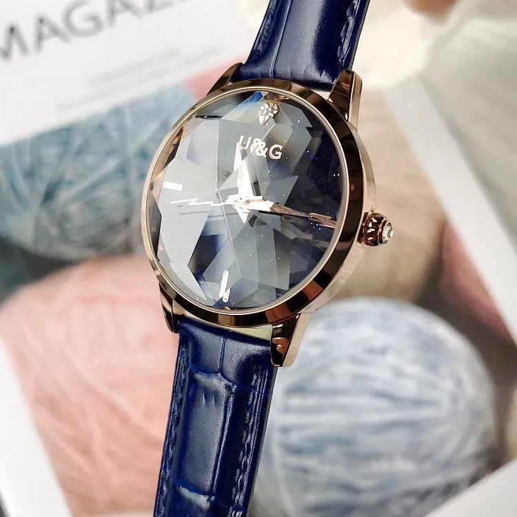 Irregular Mirror Starry Chassis Women's watch