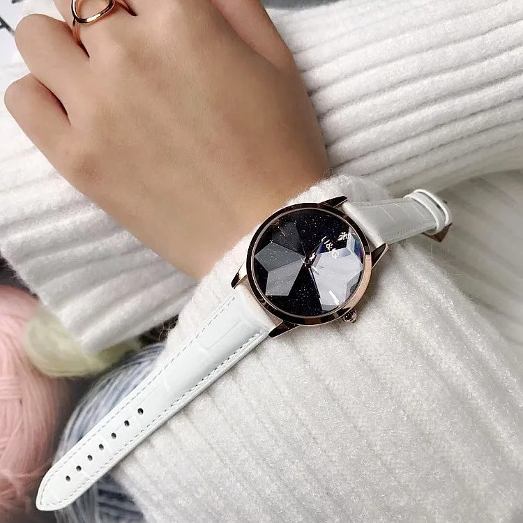 Irregular Mirror Starry Chassis Women's watch