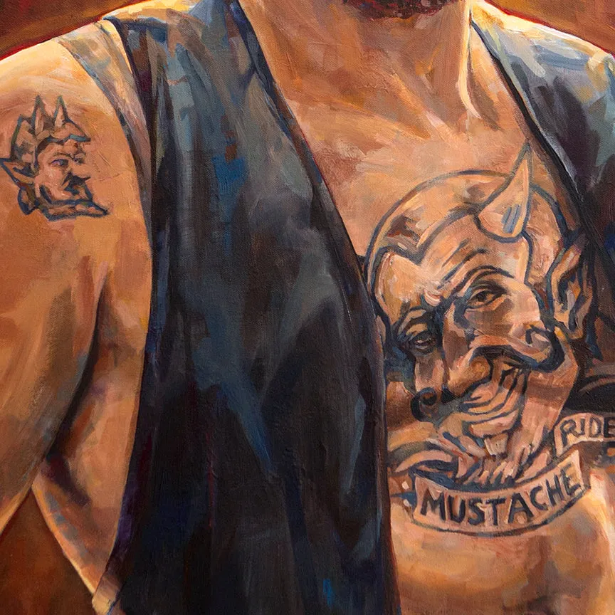 James Franco, The Long Home painting