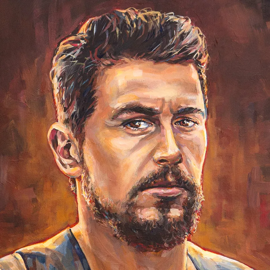 James Franco, The Long Home painting