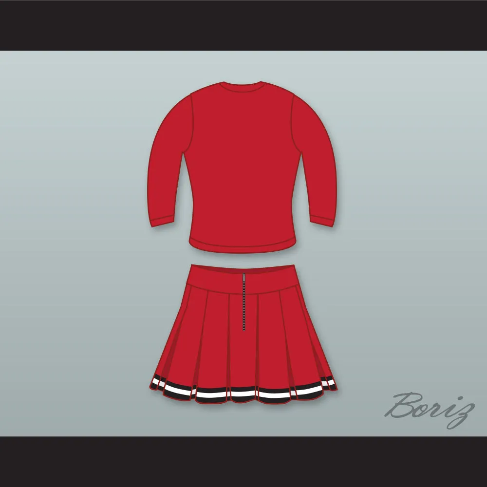 Jennifer Aniston Rachel Green High School 3/4 Sleeve Cheerleader Uniform Friends