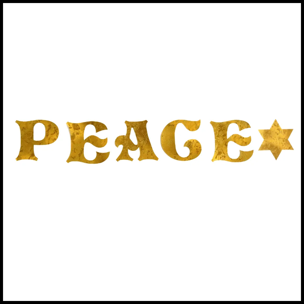 Jewish Fused Applique - PEACE