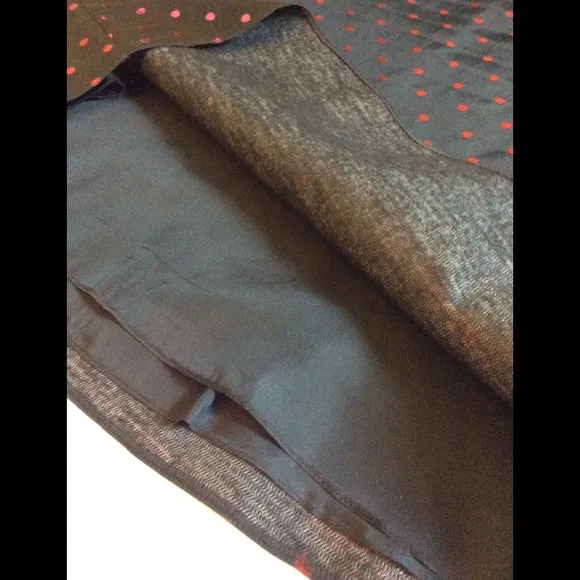 JS Collections NWT Black Dotted Maxi Skirt Size 8