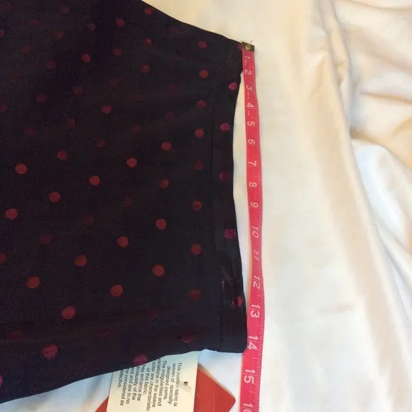 JS Collections NWT Black Dotted Maxi Skirt Size 8