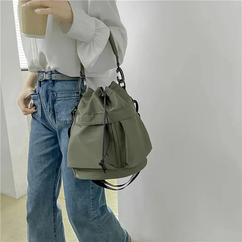 Kawaii Nylon Shoulder Bag 🌈✨ | Waterproof & Versatile Large Tote | Adorable Crossbody for Daily Adventures 🎒💖