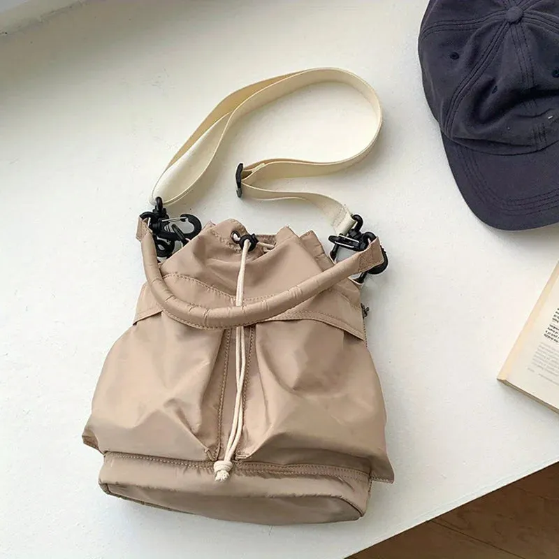 Kawaii Nylon Shoulder Bag 🌈✨ | Waterproof & Versatile Large Tote | Adorable Crossbody for Daily Adventures 🎒💖