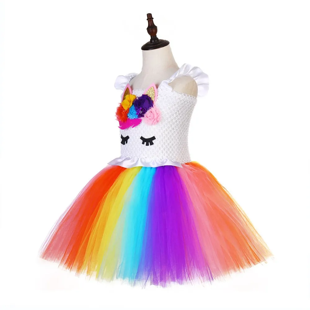 Kids Unicorn Party Dress for Girls