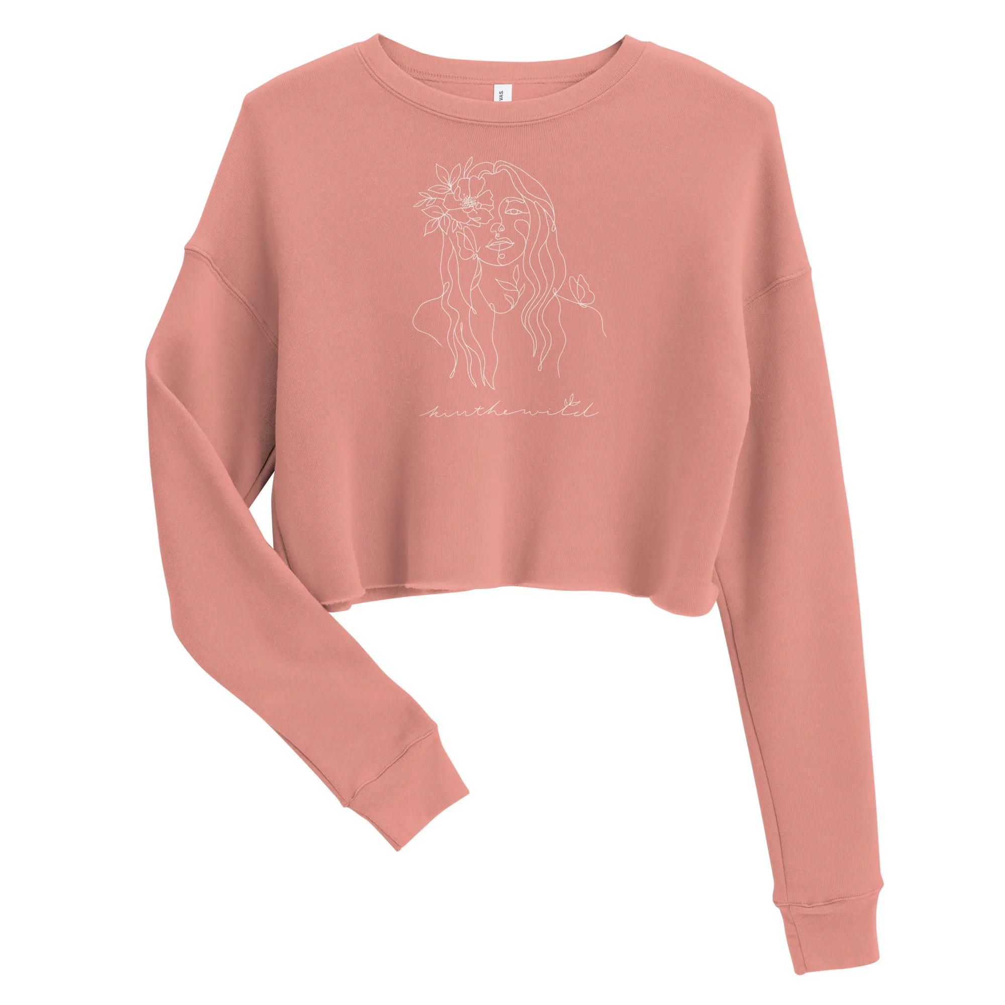 kiss the wild cropped sweatshirt