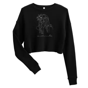 kiss the wild cropped sweatshirt