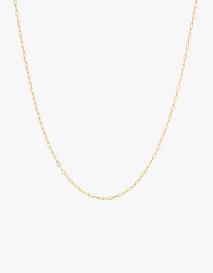 KJC Boston Chain 18" in Yellow Gold