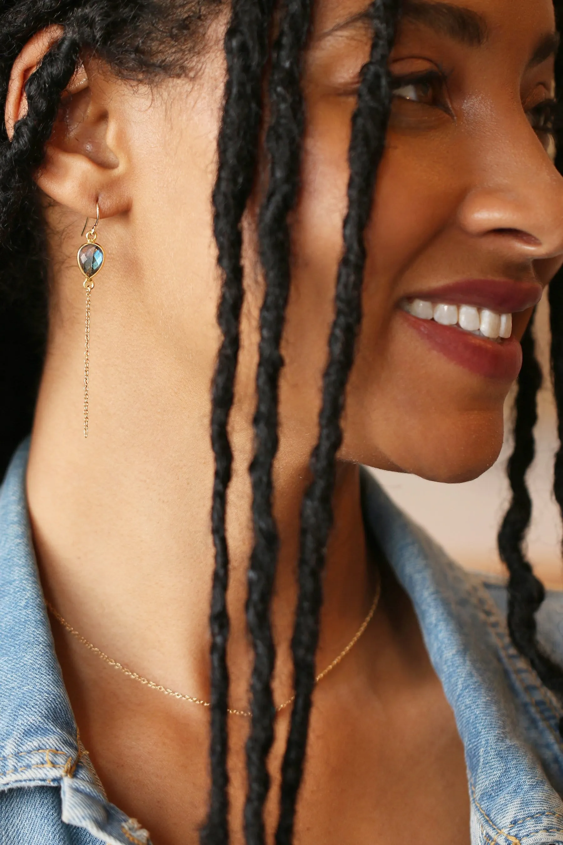 Labradorite Earrings