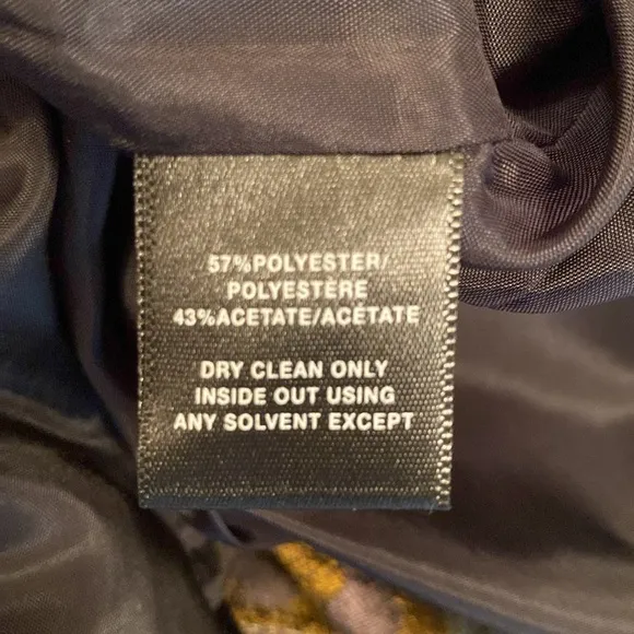 Lafayette 148 New York Gold Black Metallic Brocade Glitzy Striped Skirt Size 10