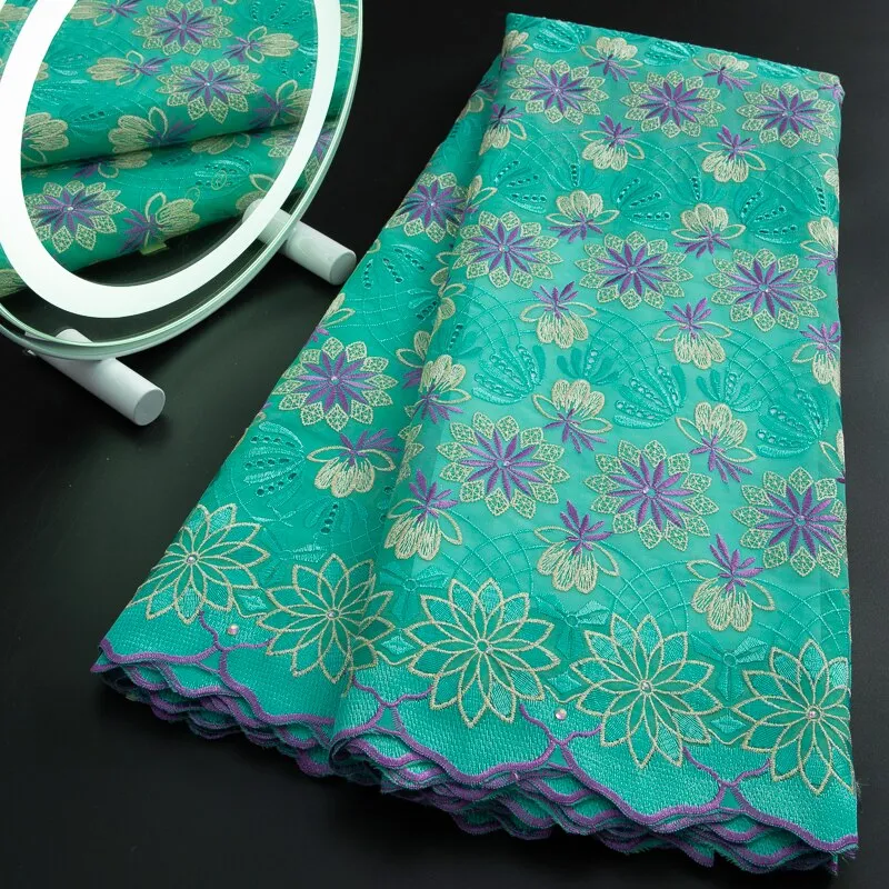 Last African Cotton Lace Fabric 2023 High Quality Lace Swiss Voile Lace Fabric Nigerian Lace Fabrics For Women Party Sew A 3253