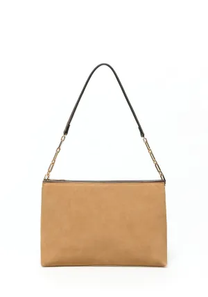 Leather Chain Bag - Camel