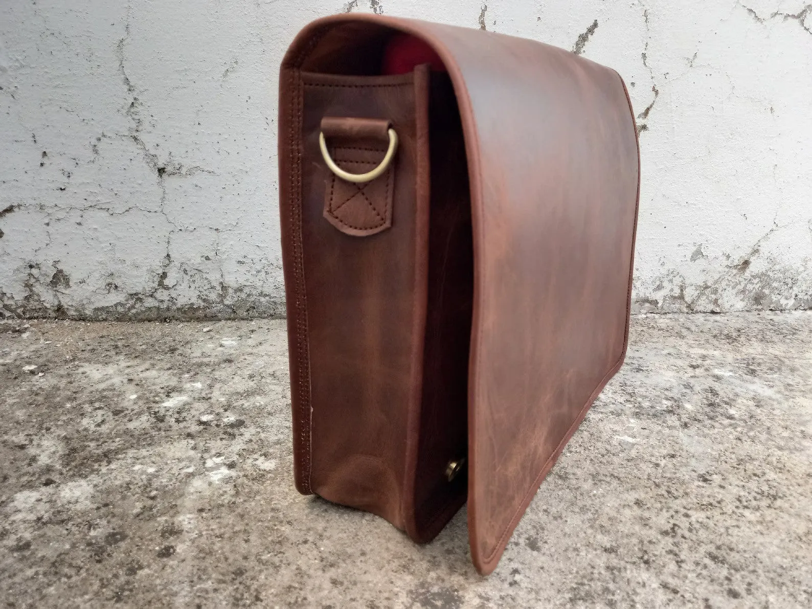 leather messenger bag men laptop bag