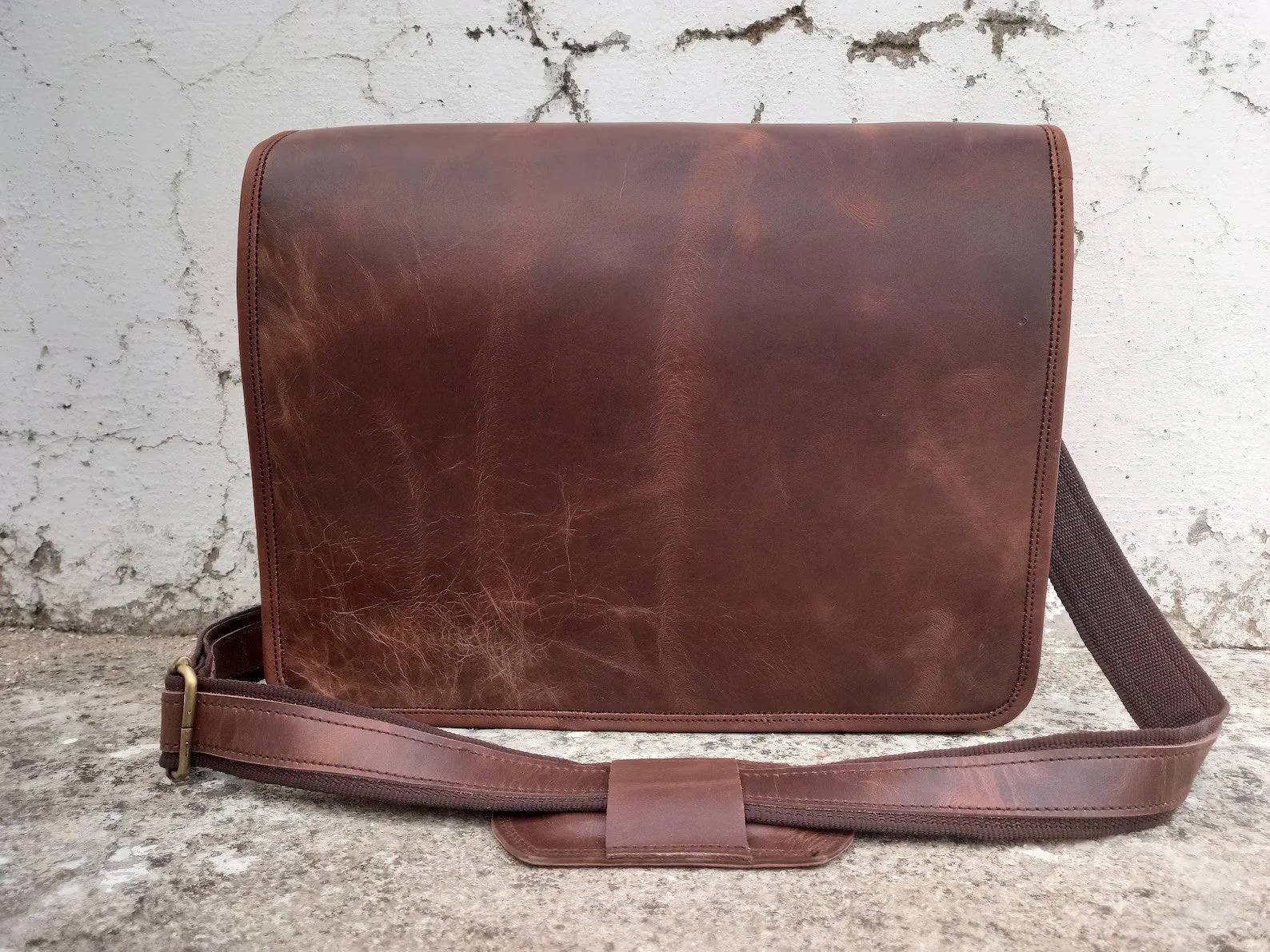 leather messenger bag men laptop bag