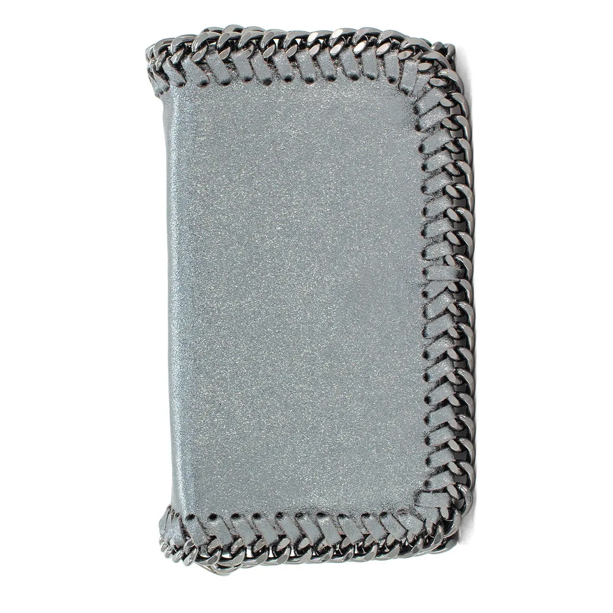 Leather Metallic Chain Handbag