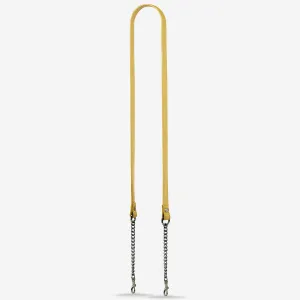 Leather Strap With Chain - Buttermilk