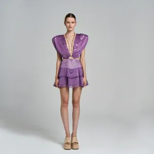 Leda Metallic Mini Dress