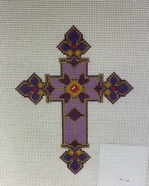 Lee's Needle Arts LEE AO1277 Purple Cross