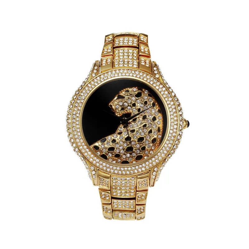 Leopard Pattern Dial Women's Watch