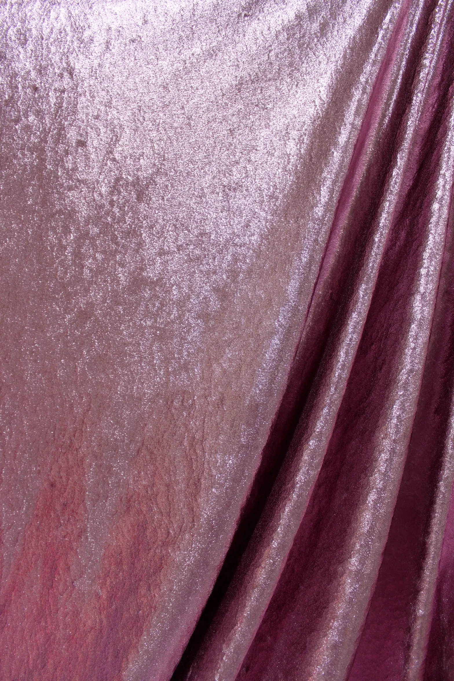 Light Rose Metallic Velvet Fabric Sample
