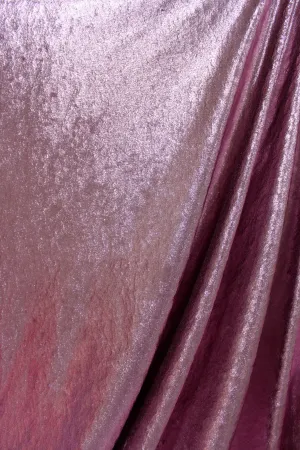 Light Rose Metallic Velvet Fabric Sample