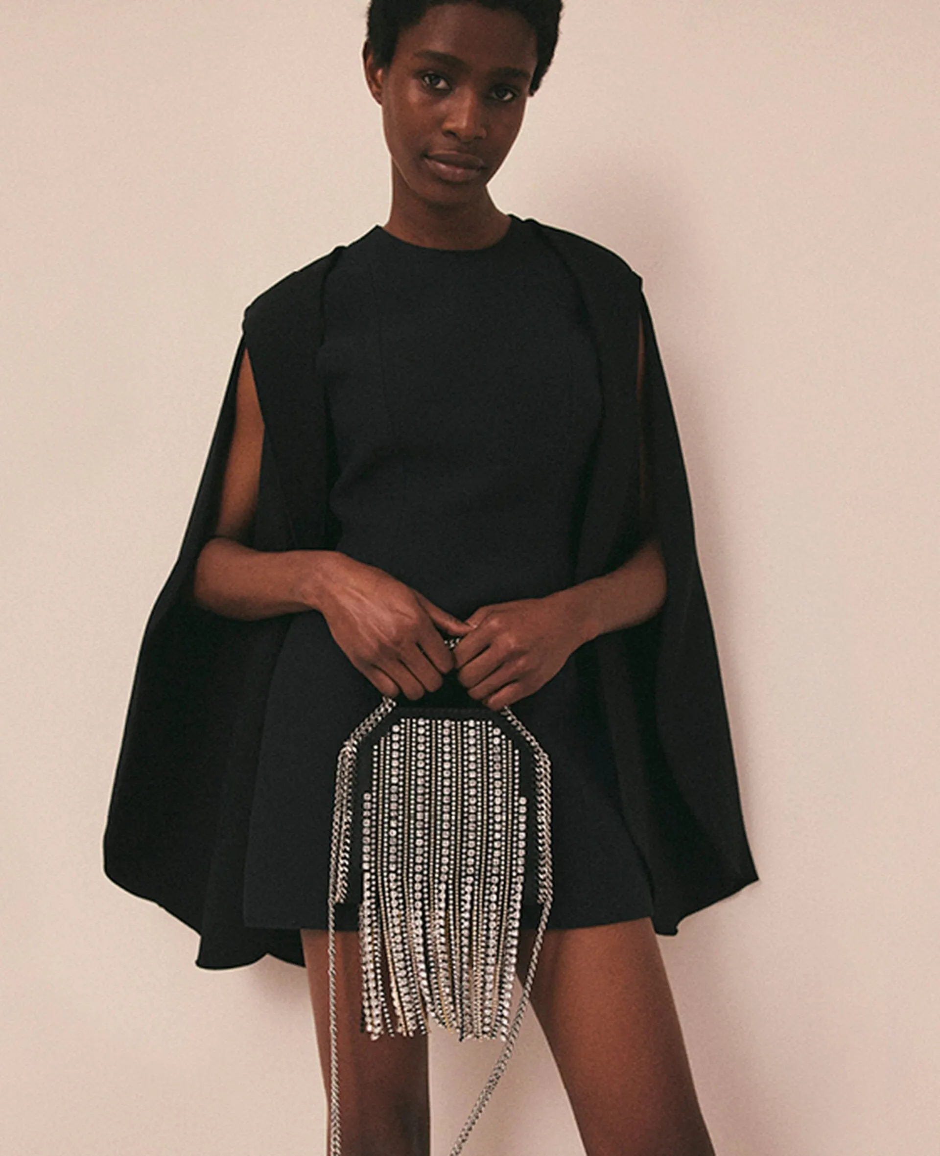 Limited Edition Crystal Fringe Falabella Tiny Tote Bag