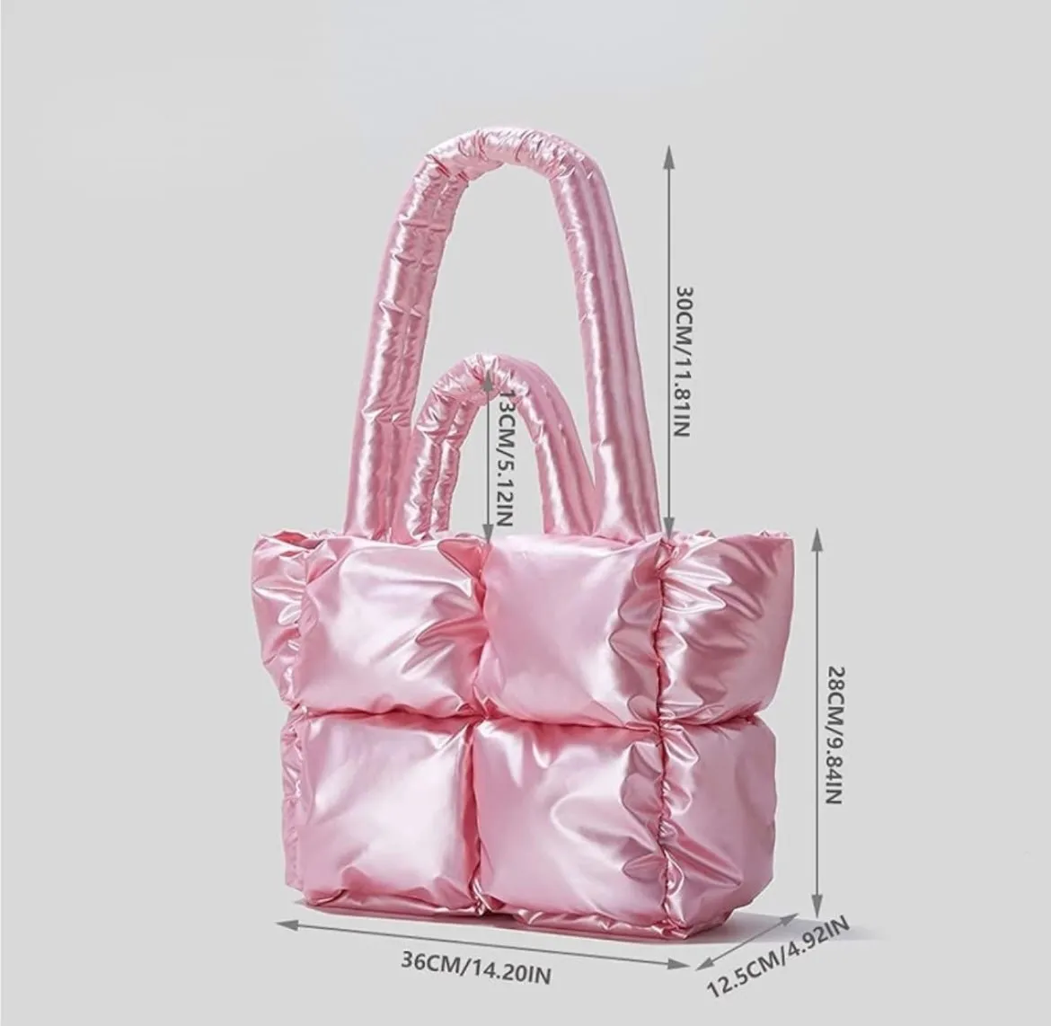 Limited Edition Metallic Puffer Tote Bags