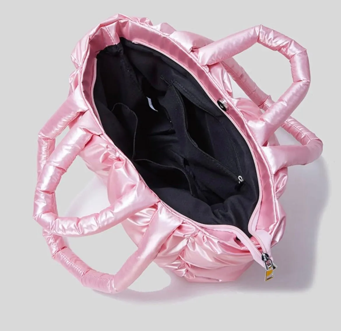 Limited Edition Metallic Puffer Tote Bags