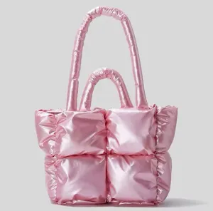 Limited Edition Metallic Puffer Tote Bags