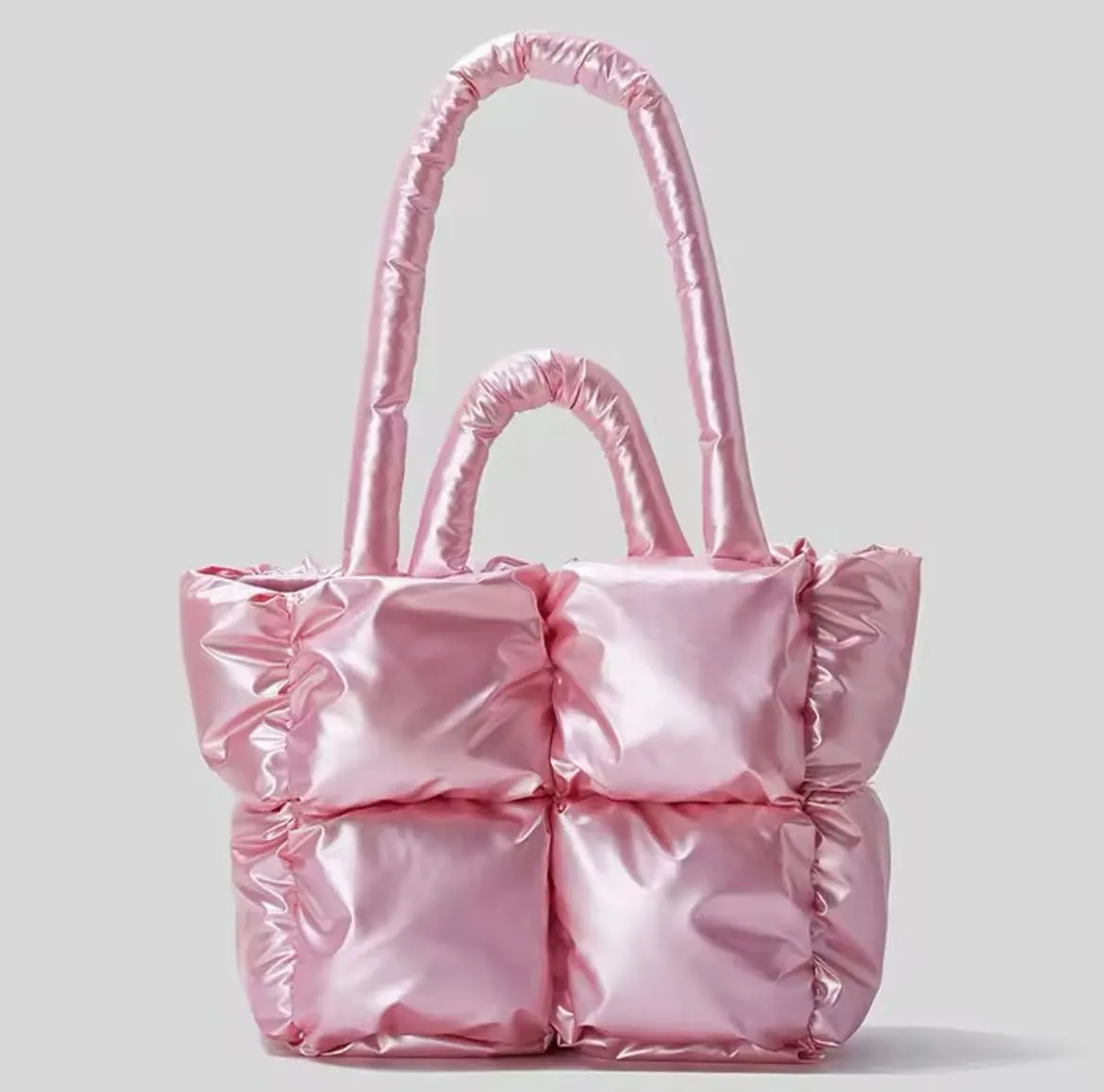 Limited Edition Metallic Puffer Tote Bags